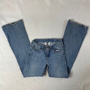 J Galt / Brandy Melville Jeans Womens Size S Blue Flare Low Rise Stretch Denim